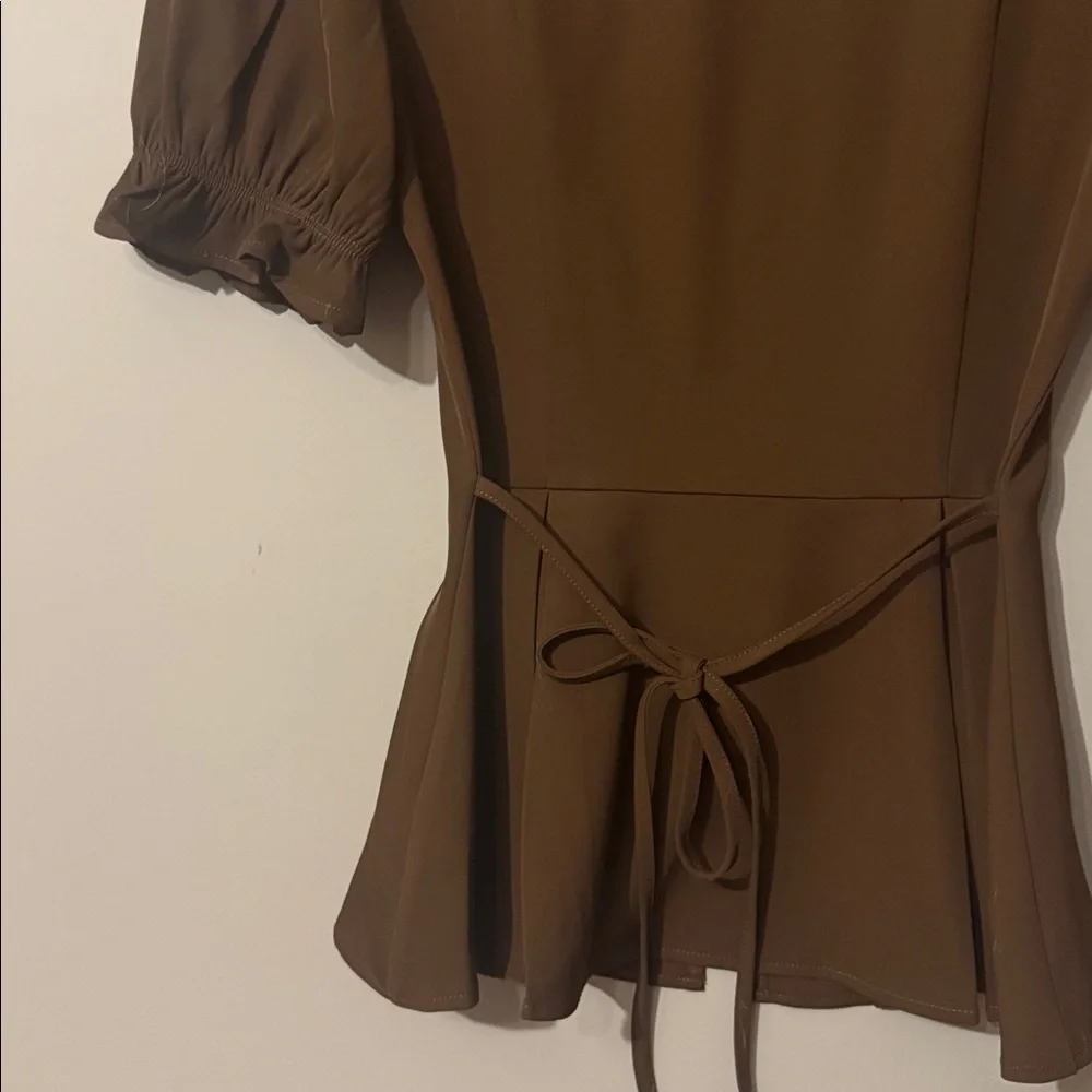 NWT- Petal & Pup Kameran Peplum Top, Chocolate, XS - Picture 11 of 12